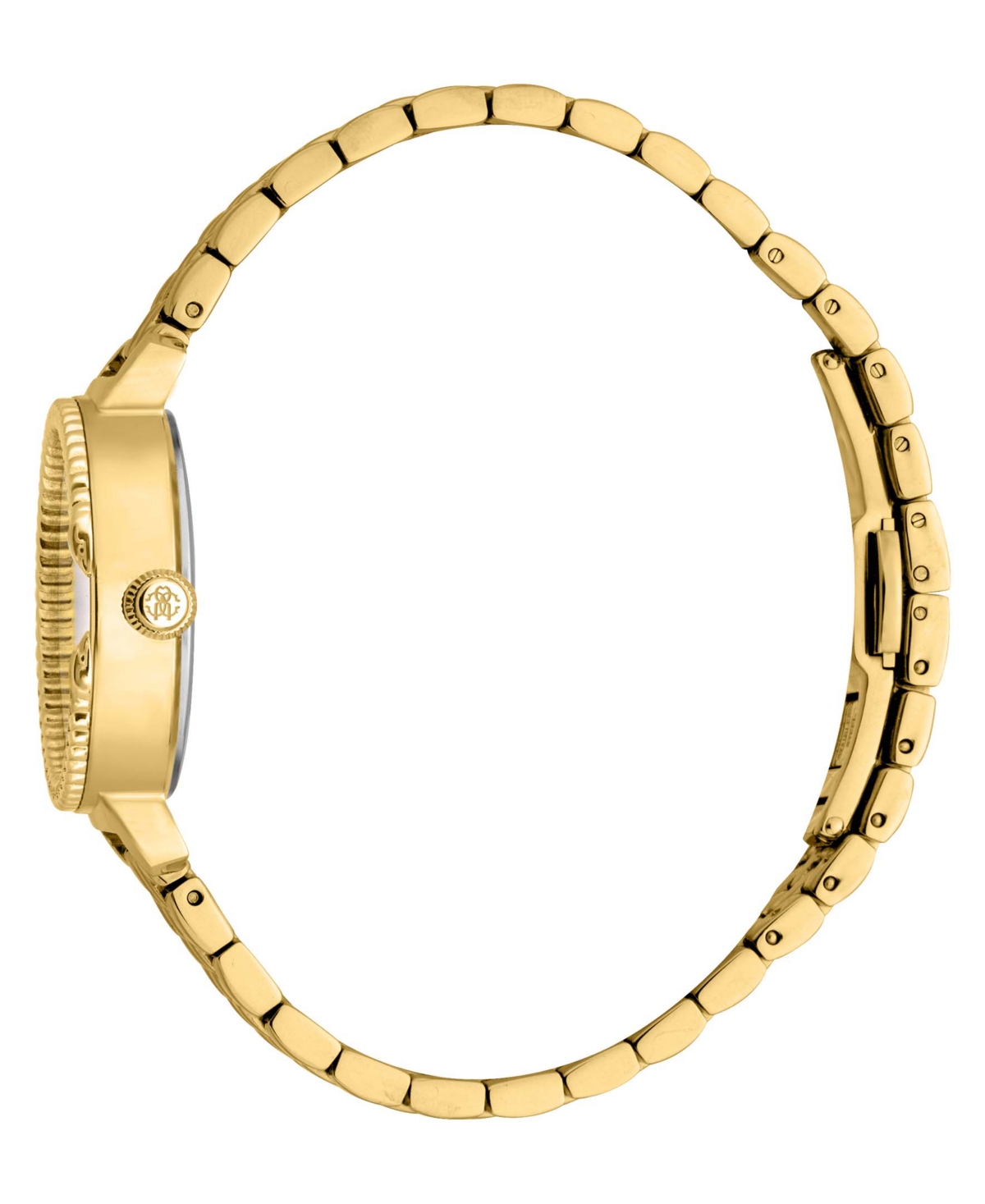 ROBERTO CAVALLI WOMEN'S QUARTZ GOLD-TONE STAINLESS STEEL WATCH 30MM 