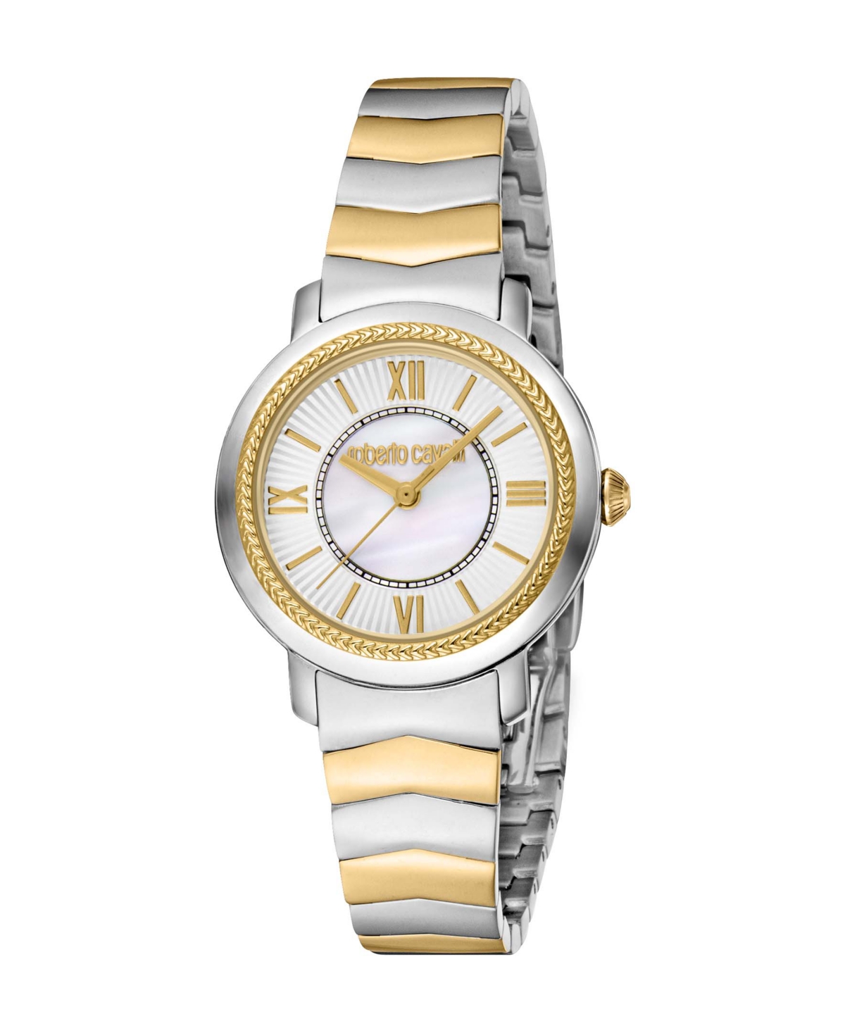 ROBERTO CAVALLI WOMEN'S QUARTZ TWO-TONE STAINLESS STEEL WATCH 30MM 