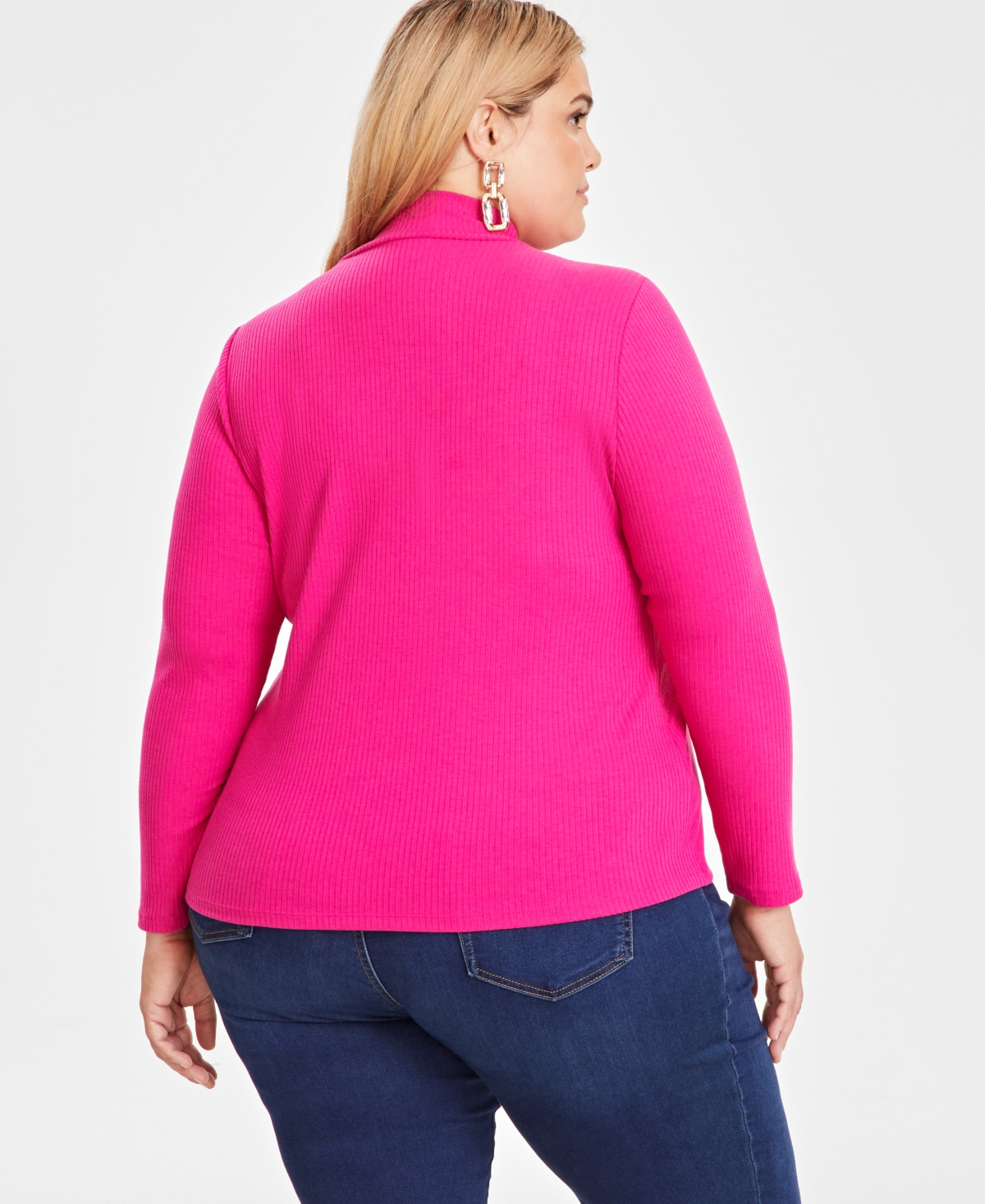 I.n.c. International Concepts Women's Studded Cut-Out Mock-Neck Top, Xs-3X, Created for Macy's
