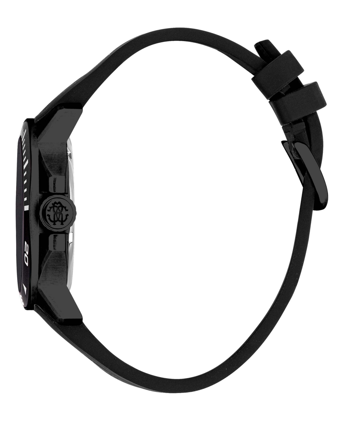 Roberto Cavalli Men's QuartzRubber Watch - Black
