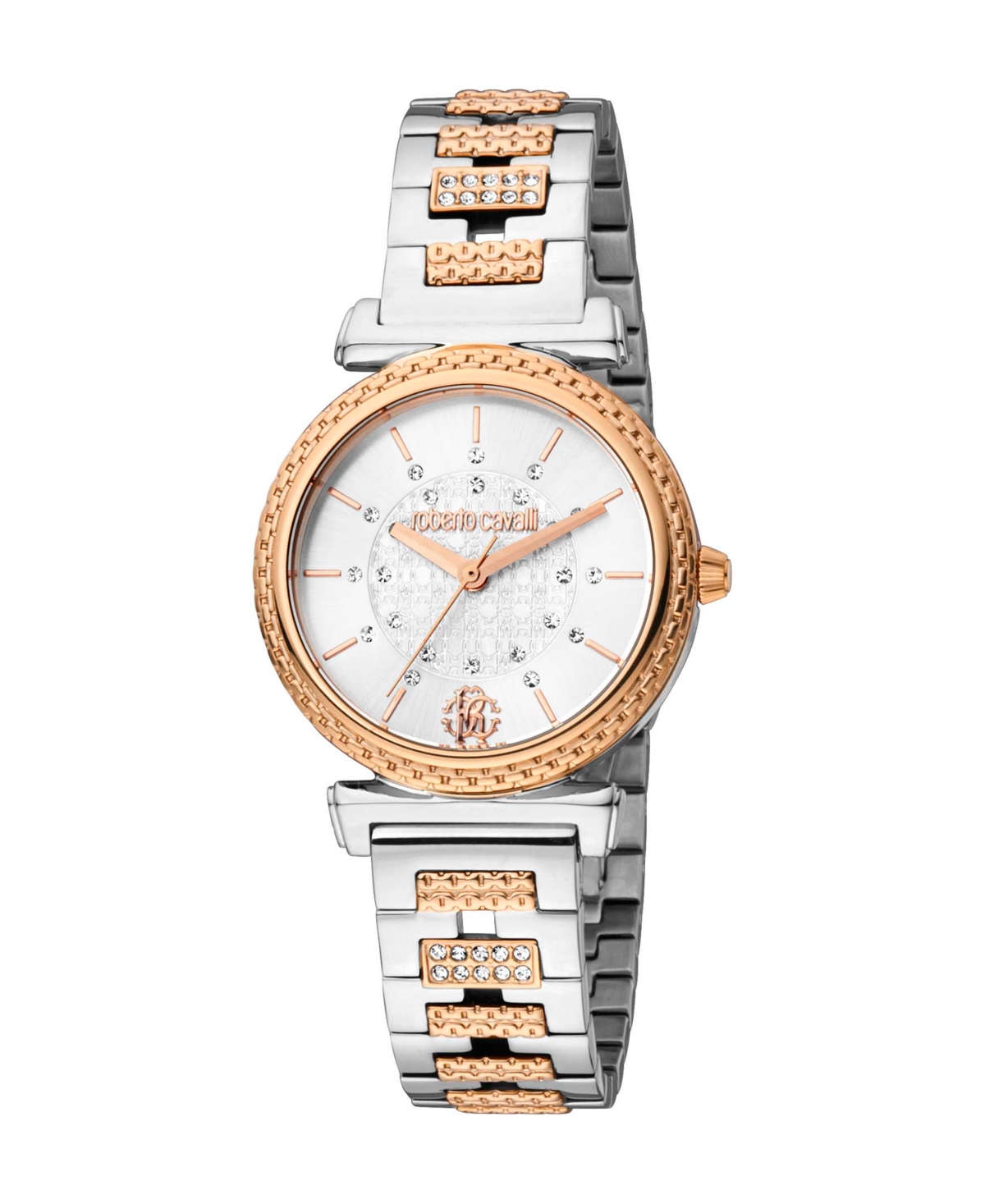 ROBERTO CAVALLI WOMEN'S QUARTZ TWO-TONE STAINLESS STEEL WATCH 30MM 