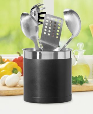 7&amp;quot; Jumbo Stainless Steel Utensil Holder