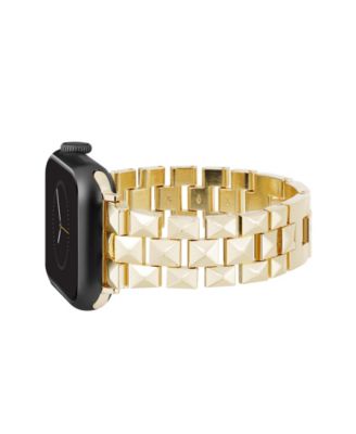 Women's Gold-Tone Alloy Pyramid Link Bracelet Designed for 38/40/41mm Apple Watch