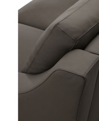 CLOSEOUT! Kovner Leather Loveseat, Created for Macy's