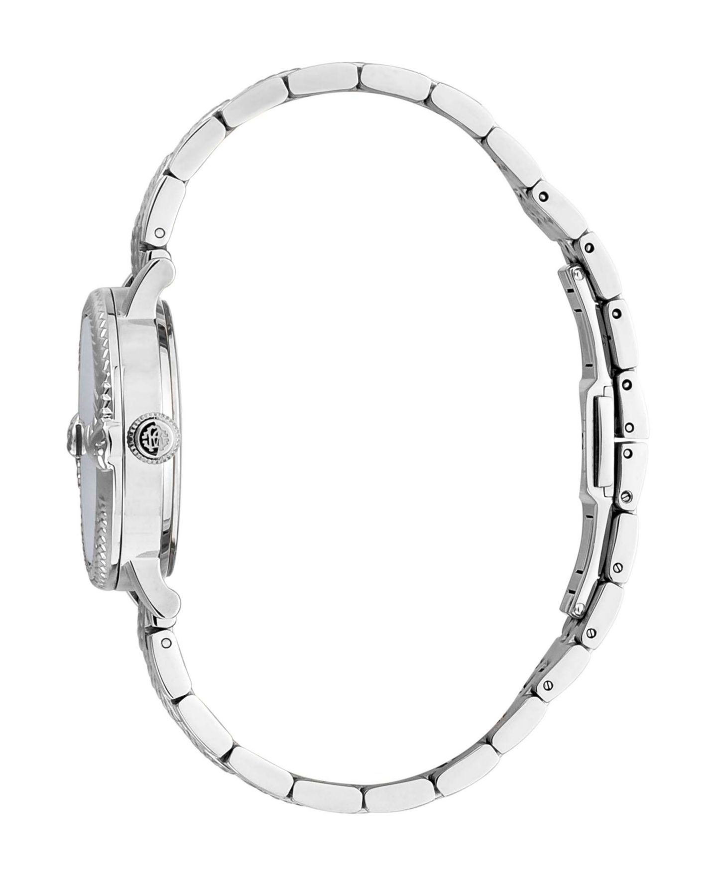 Женские часы Roberto Cavalli Quartz Silver Stainless Steel Bracelet Watch, цвет: Серебряный — фото 3