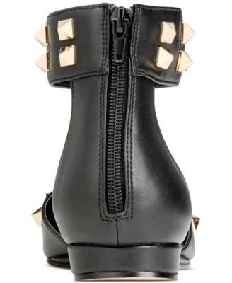 Women's Lennox Studded Ankle-Strap Flats 