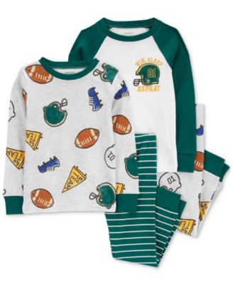 Carter's - Toddler Boys Sports-Print 100% Snug-Fit Cotton Pajamas, 4 Piece Set