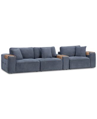 Nycolle 4-Pc. Modular Fabric Sectional with Console