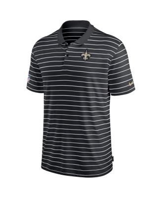 Men's Black New Orleans Saints Sideline Lock Up Victory Performance Polo