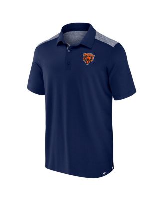Men's Navy Chicago Bears Long Shot Polo Shirt