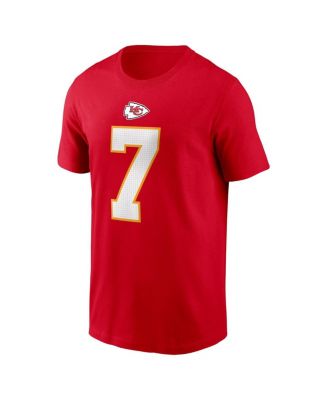 Men's Harrison Butker Red Kansas City Chiefs Name Number T-Shirt