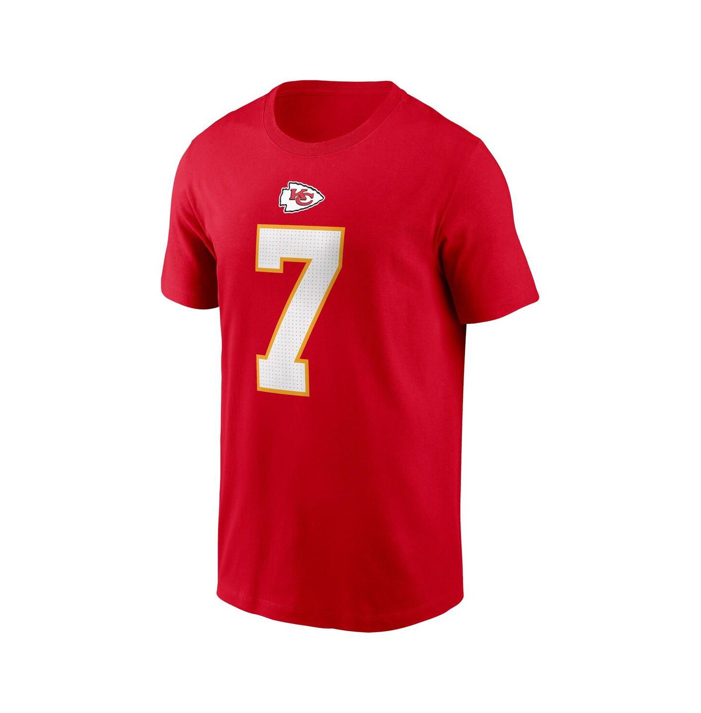 Мужская футболка Nike Harrison Butker Red Kansas City Chiefs Name & Number — фото 2