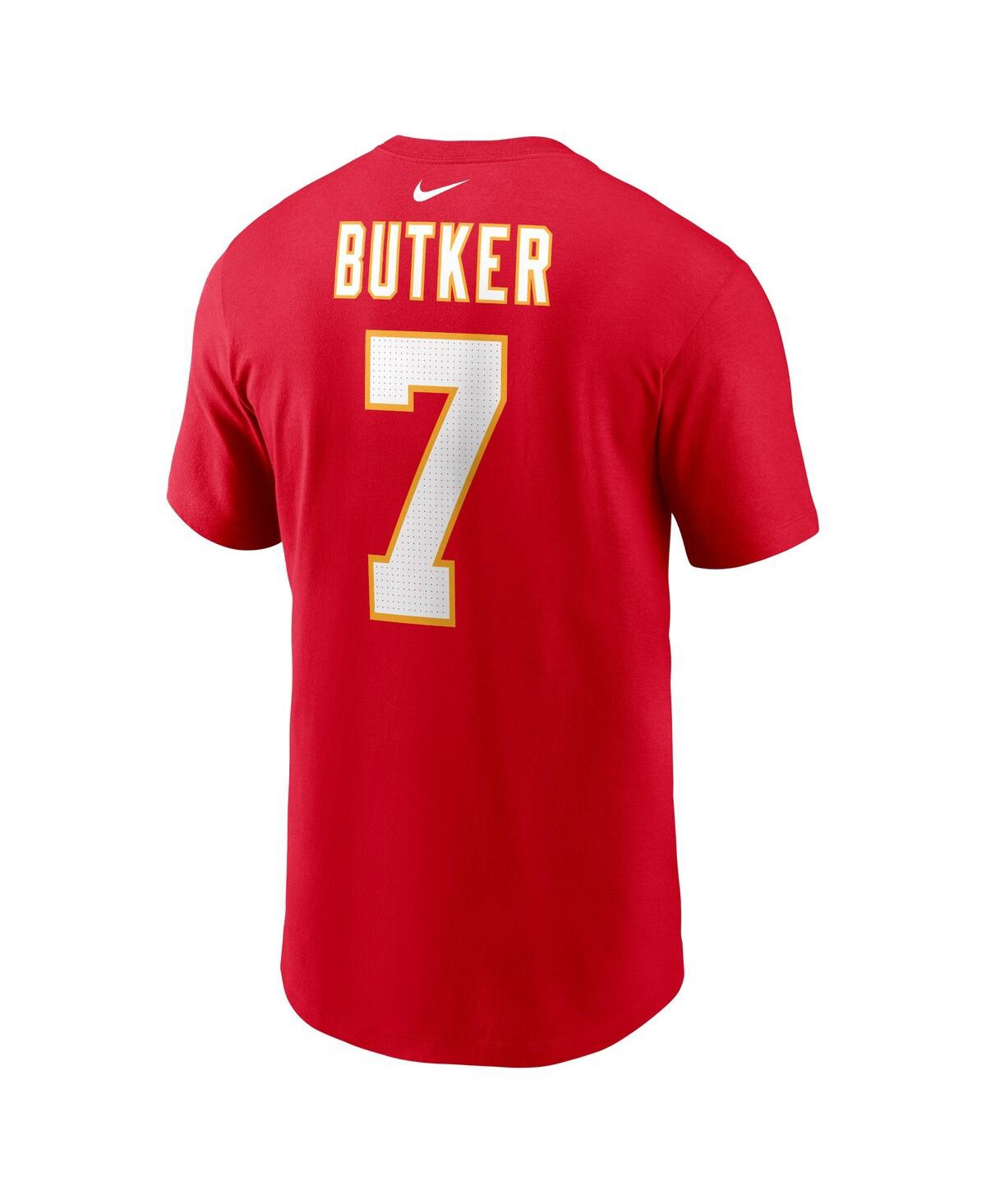 Nike Men's Harrison Butker Red Kansas City Chiefs Name Number T-shirt In Red
