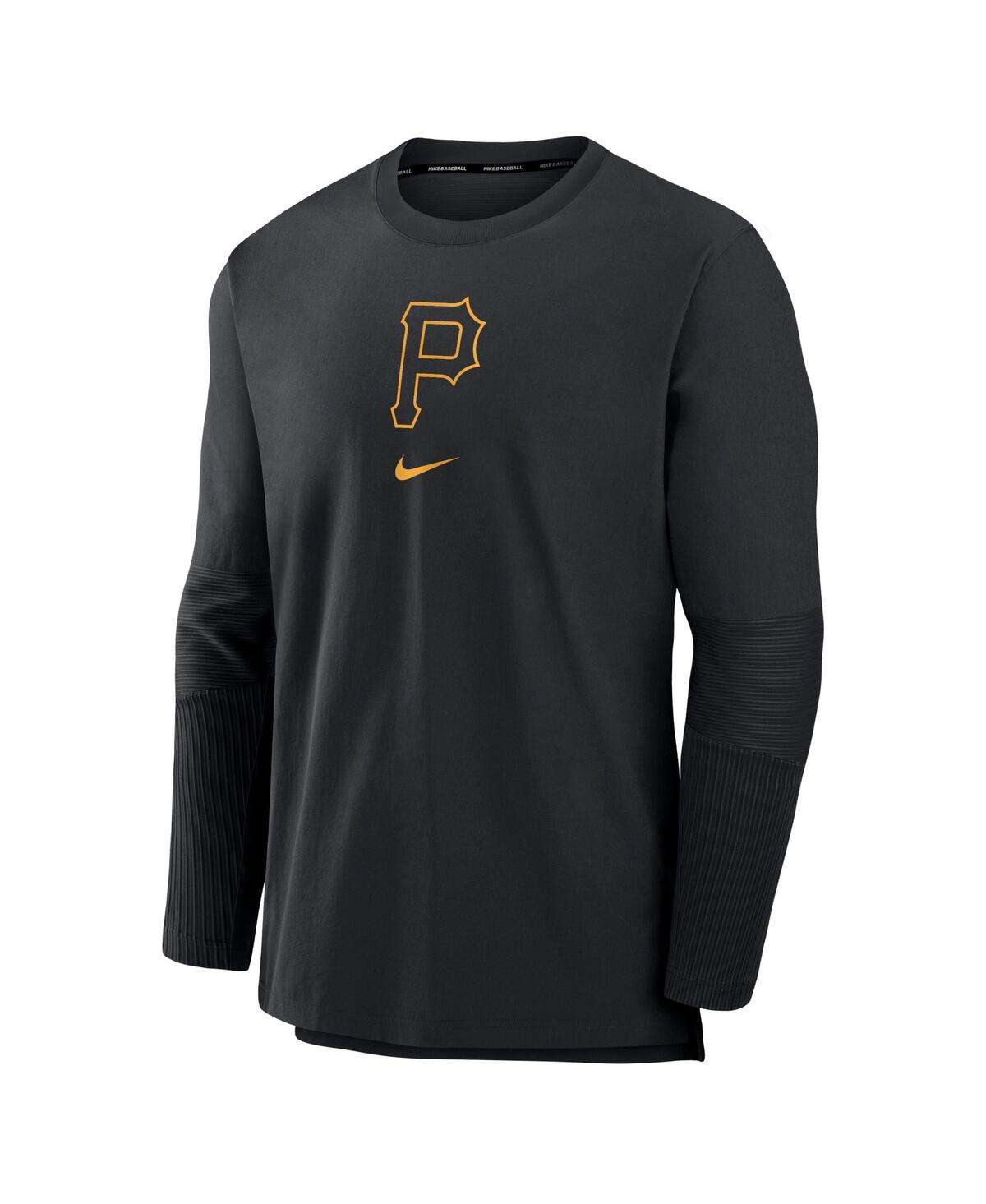 Nike Men's Black Pittsburgh Pirates Authentic Collection Player Performance Pullover Sweatshirt In Black