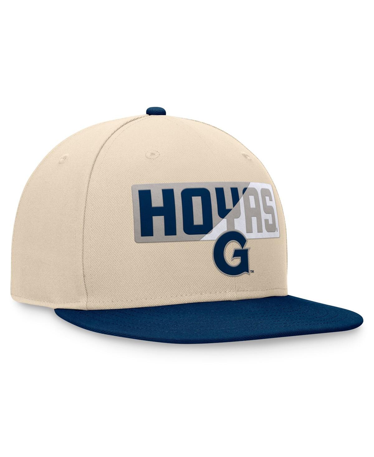 Top of the World Men'sGeorgetown Hoyas Goalaso Snapback Hat - Khaki, Navy