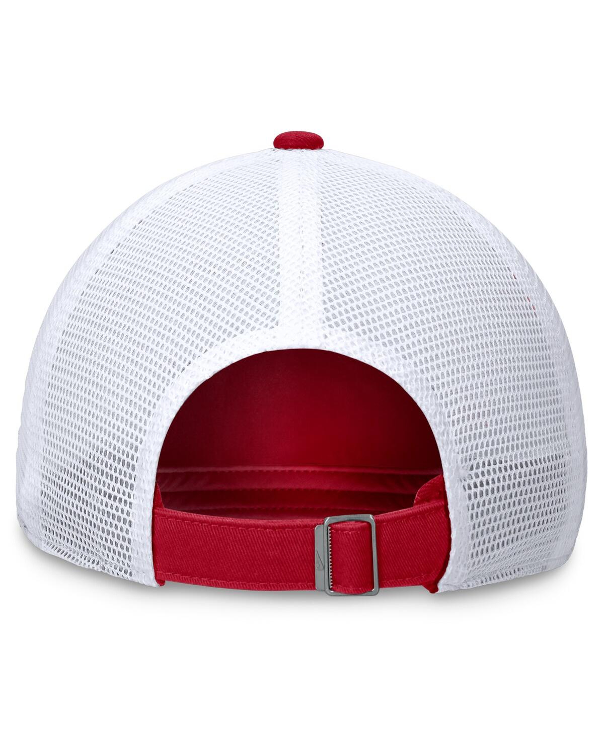 Nike Men's Red Los Angeles Angels Evergreen Wordmark Trucker Adjustable Hat In Red
