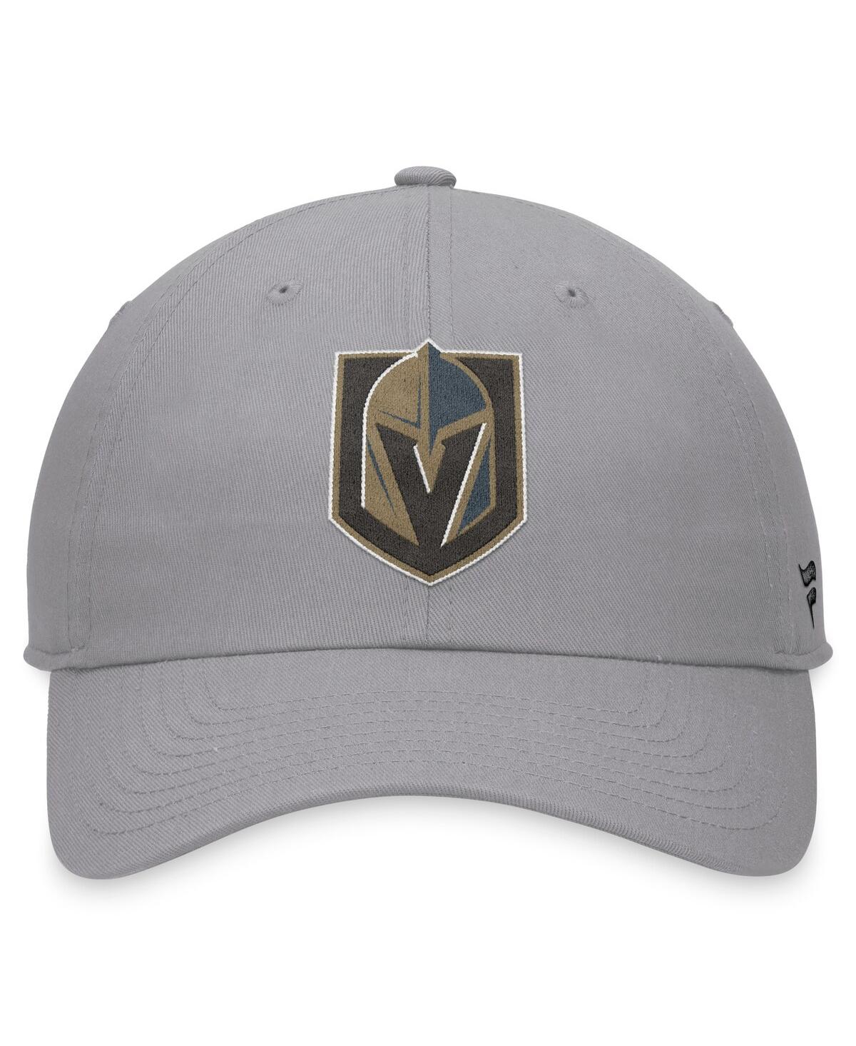Fanatics Men's Gray Vegas Golden Knights Extra Time Adjustable Hat In Gray