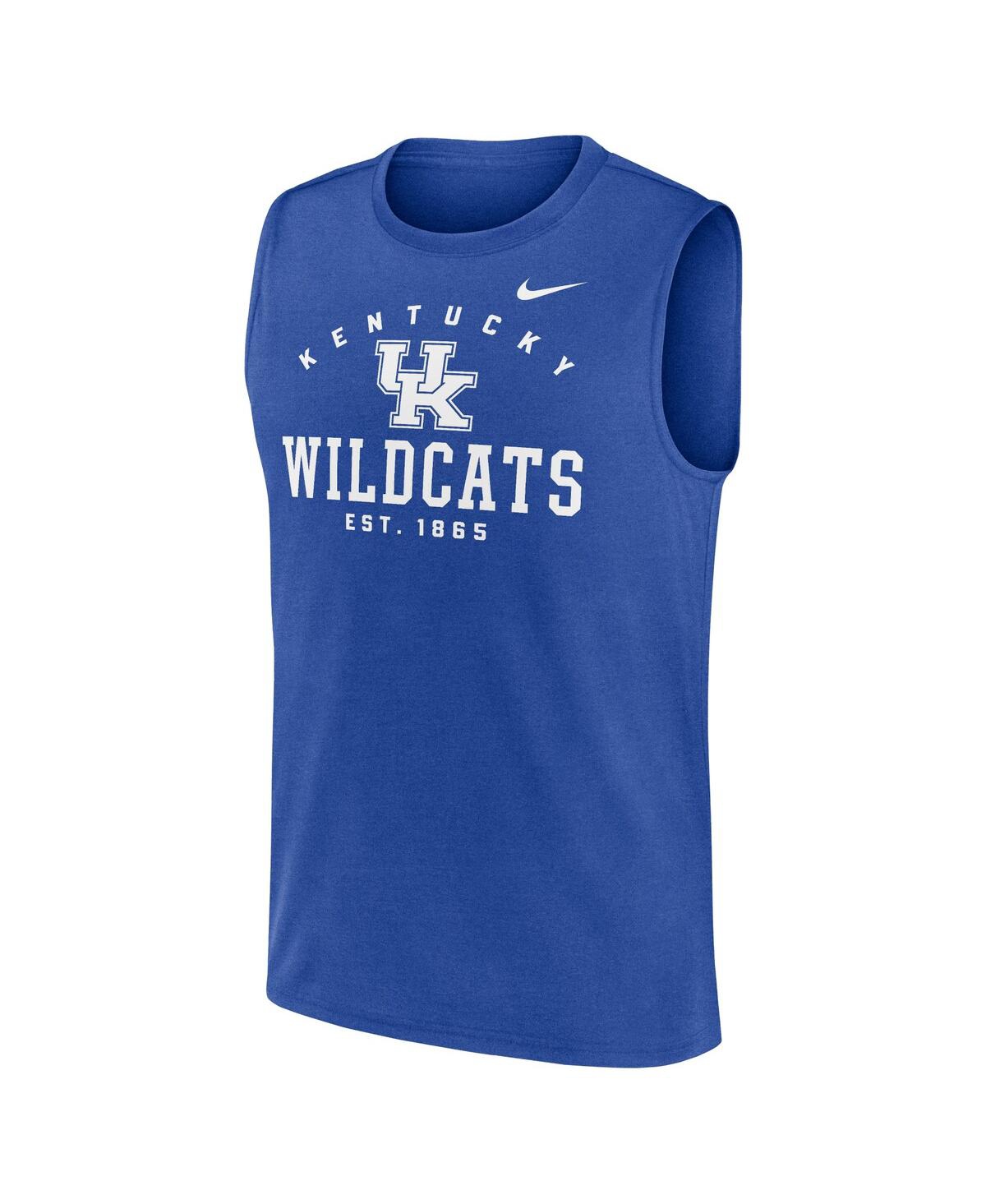 Nike Men's Royal Kentucky Wildcats Primetime Legend Lock Up Performance Muscle Tank Top In Royal