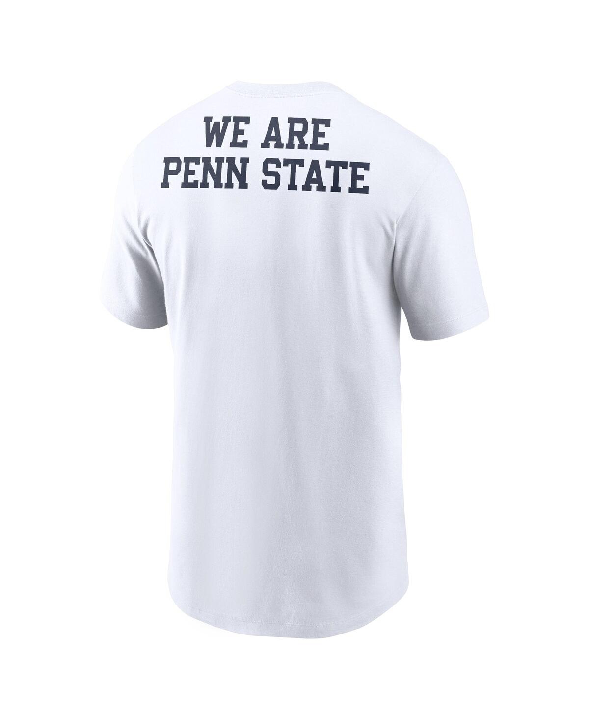 Nike White Penn State Nittany Lions 2-hit Stacked T-shirt In White