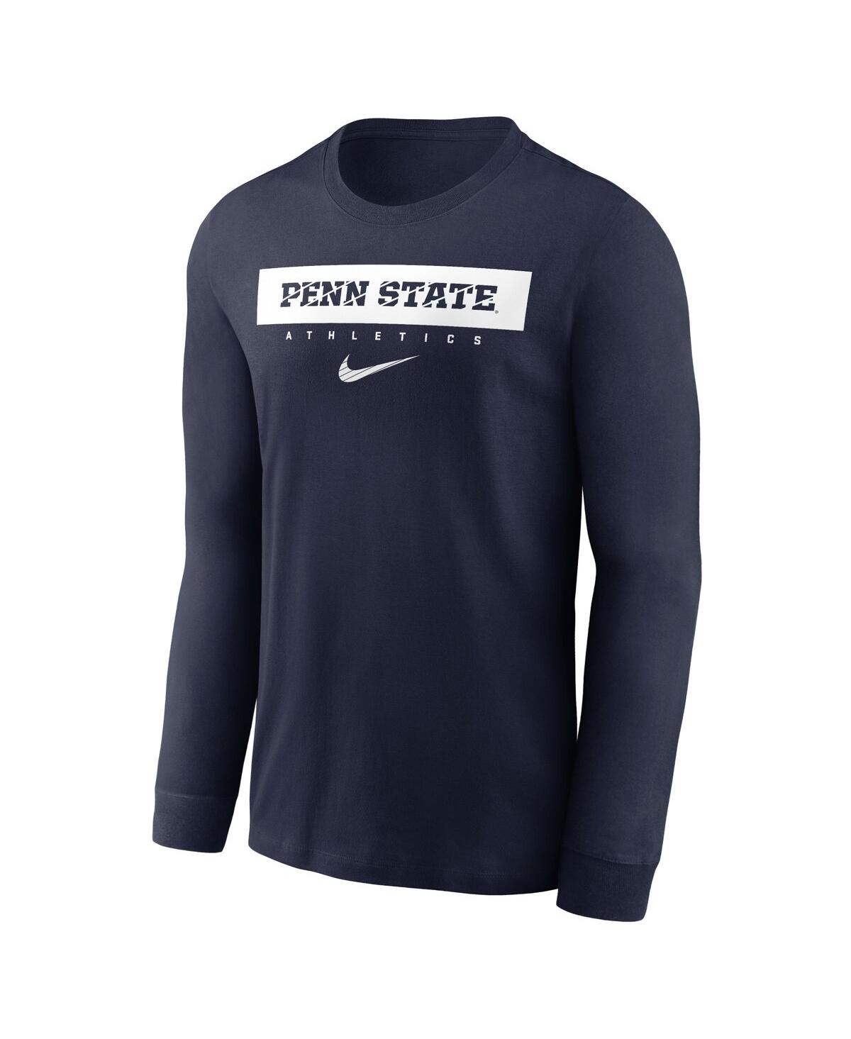 Nike Men'sPenn State Nittany Lions 2024 Sideline Legend Performance Long Sleeve T-Shirt - Navy