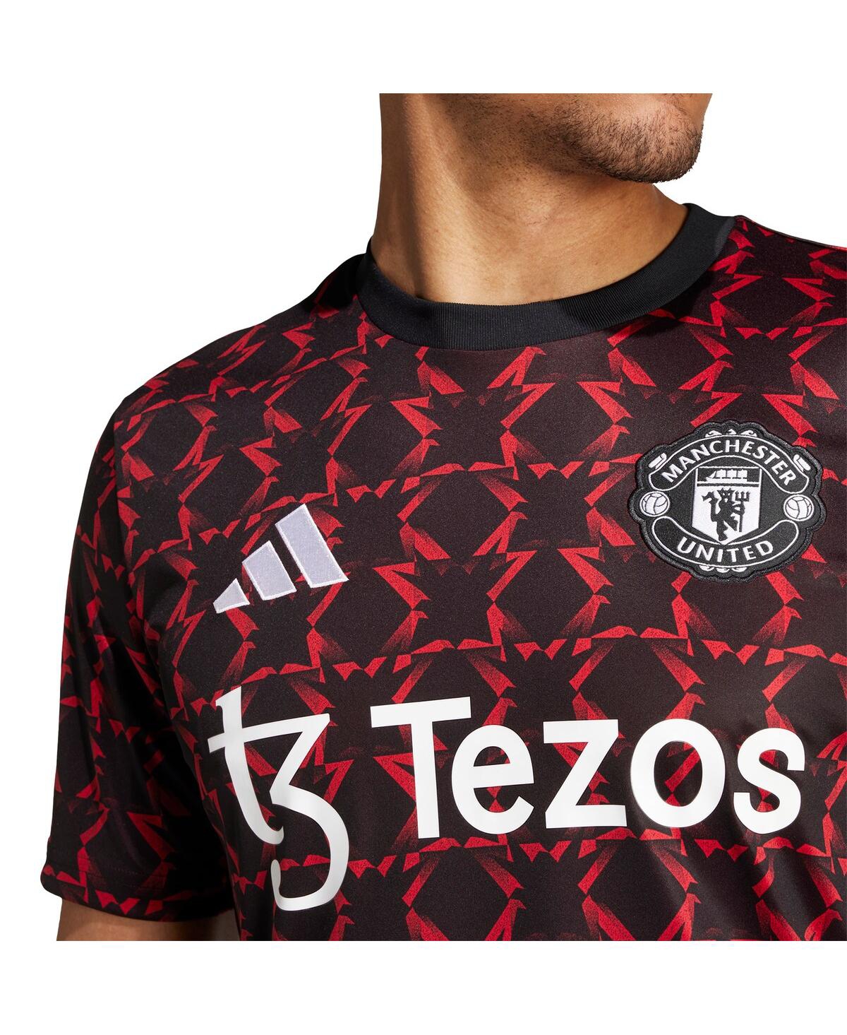 Adidas Men'sManchester United 2024/25 Pre-Match Top - Black