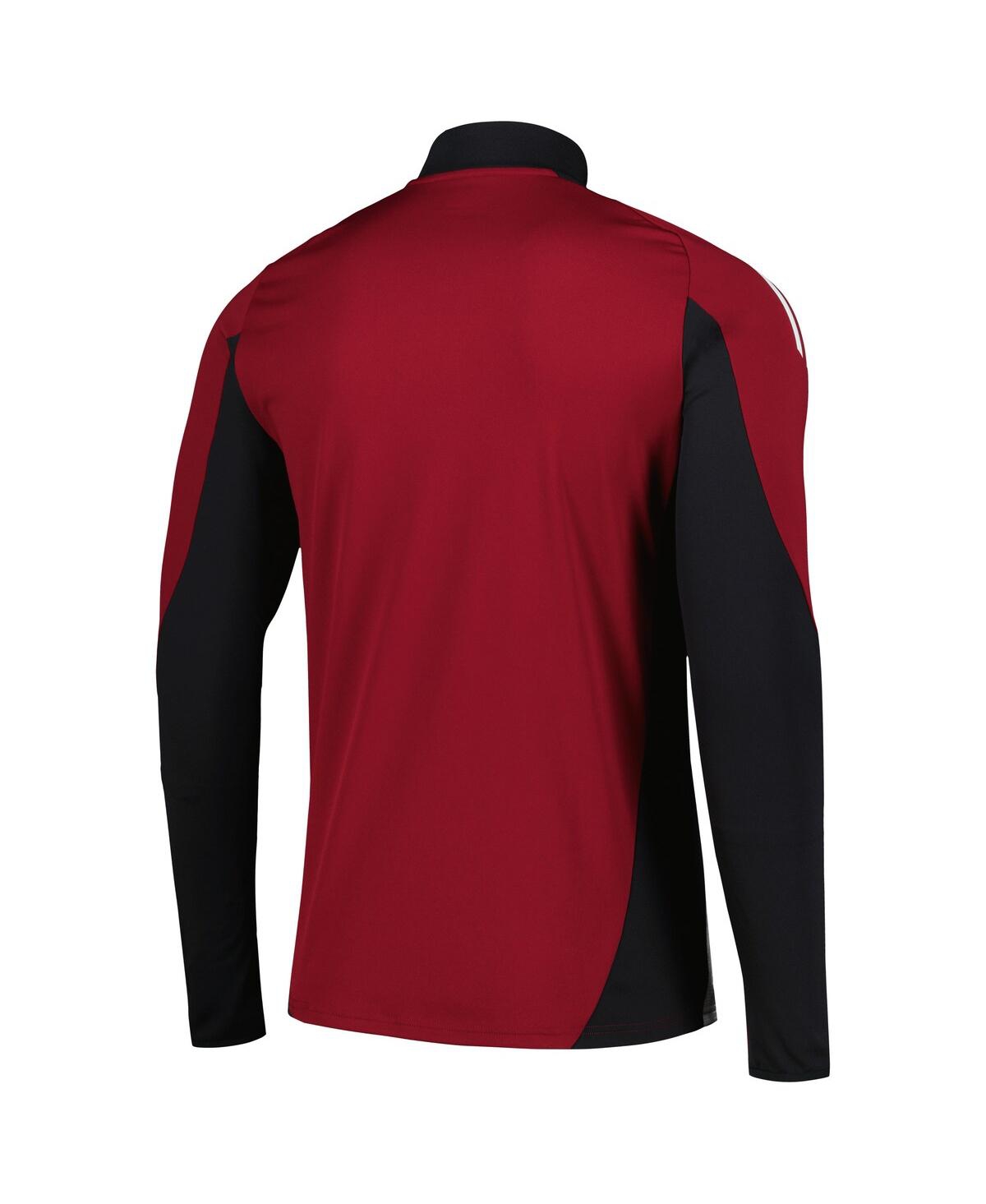 Adidas Men'sNewcastle United 2024/25 Aeroready Raglan Quarter-Zip Training Top - Burgundy