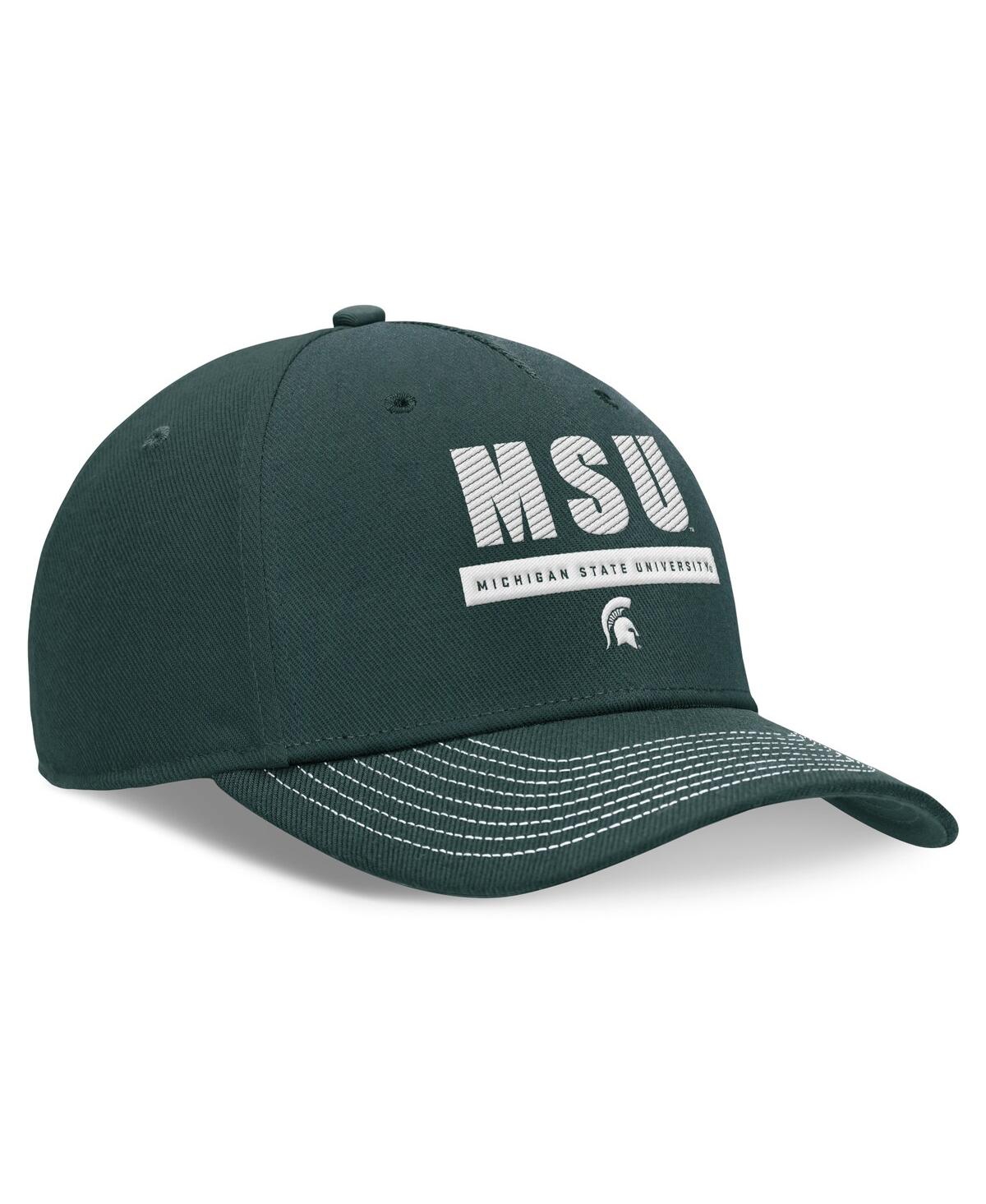 Nike Men's And Women's Green Michigan State Spartans 2024 Sideline Adjustable Hat In Green