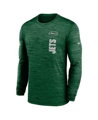 Men's Green New York Jets 2024 Sideline Velocity Performance Long Sleeve T-Shirt