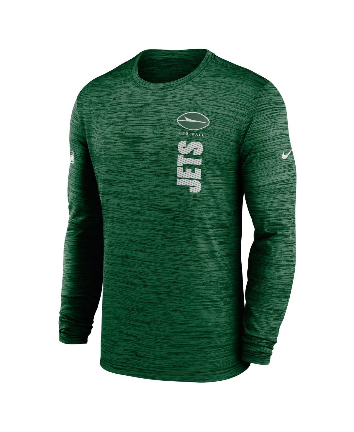Nike Men's Green New York Jets 2024 Sideline Velocity Performance Long Sleeve T-shirt In Green