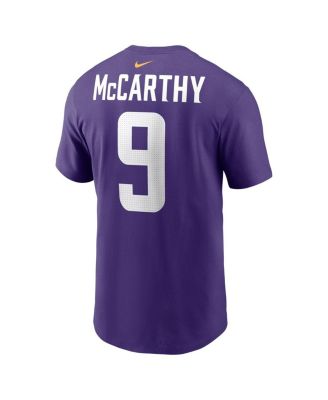 Men's J.J. McCarthy Purple Minnesota Vikings 2024 NFL Draft First Round Pick Name Number T-Shirt