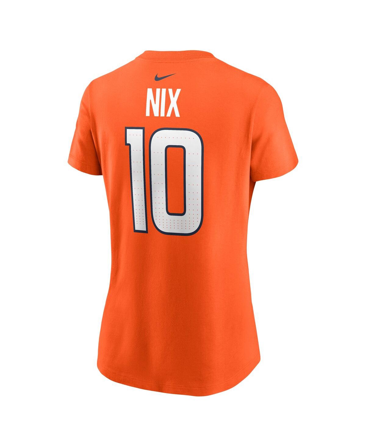 Nike Women's Bo Nix Orange Denver Broncos 2024 Nfl Draft First Round Pick Name Number T-shirt In Orange