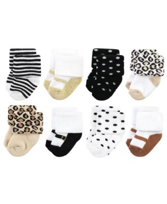 Baby Boys Hudson Unisex Plush Terry 8-Pair Socks