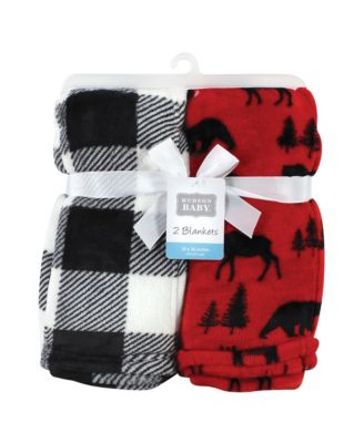 Unisex Baby Silky Plush and Coral Fleece Blanket