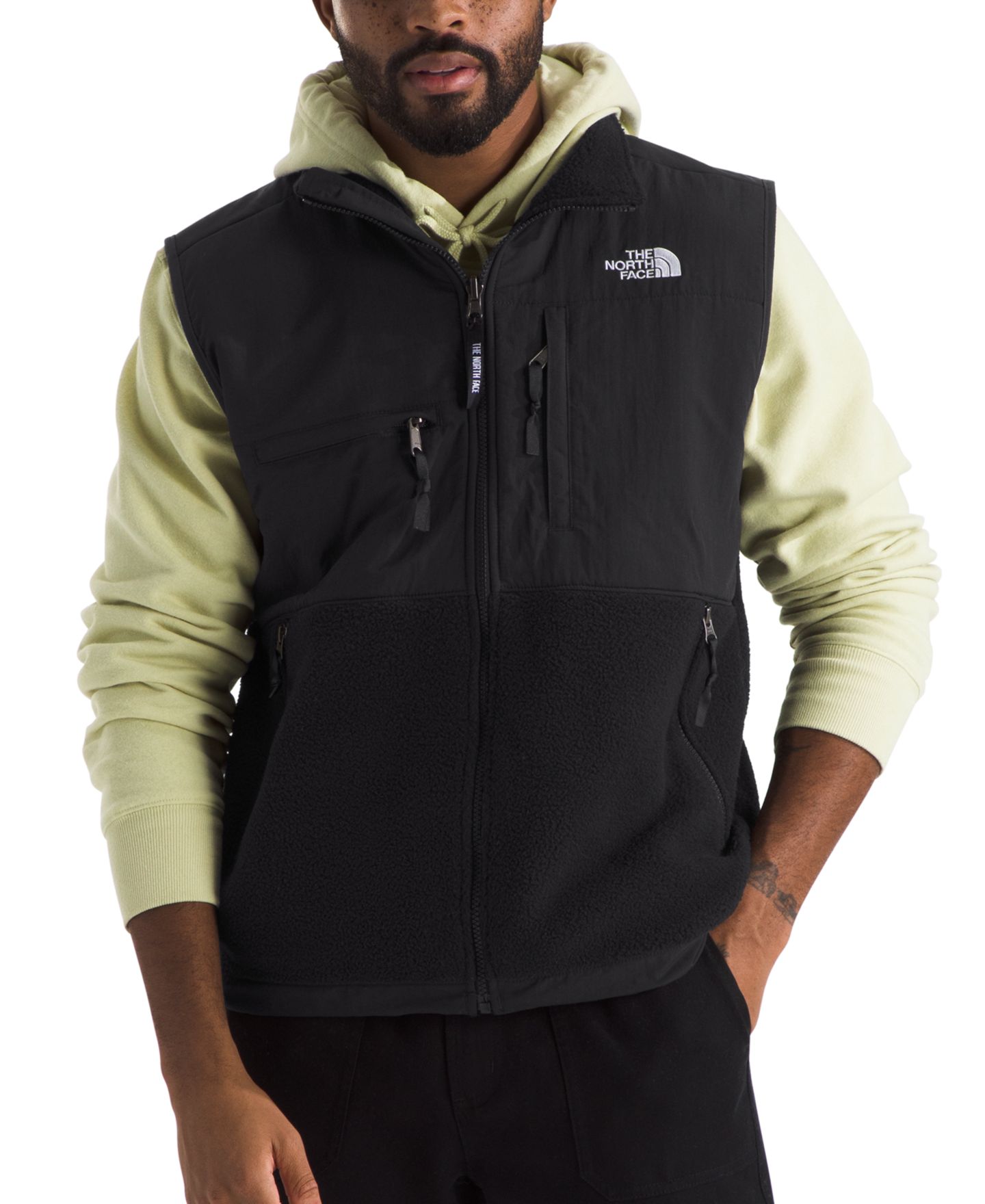 Мужской жилет The North Face Retro Denali Zipper Vest, цвет: Чёрный — фото 1