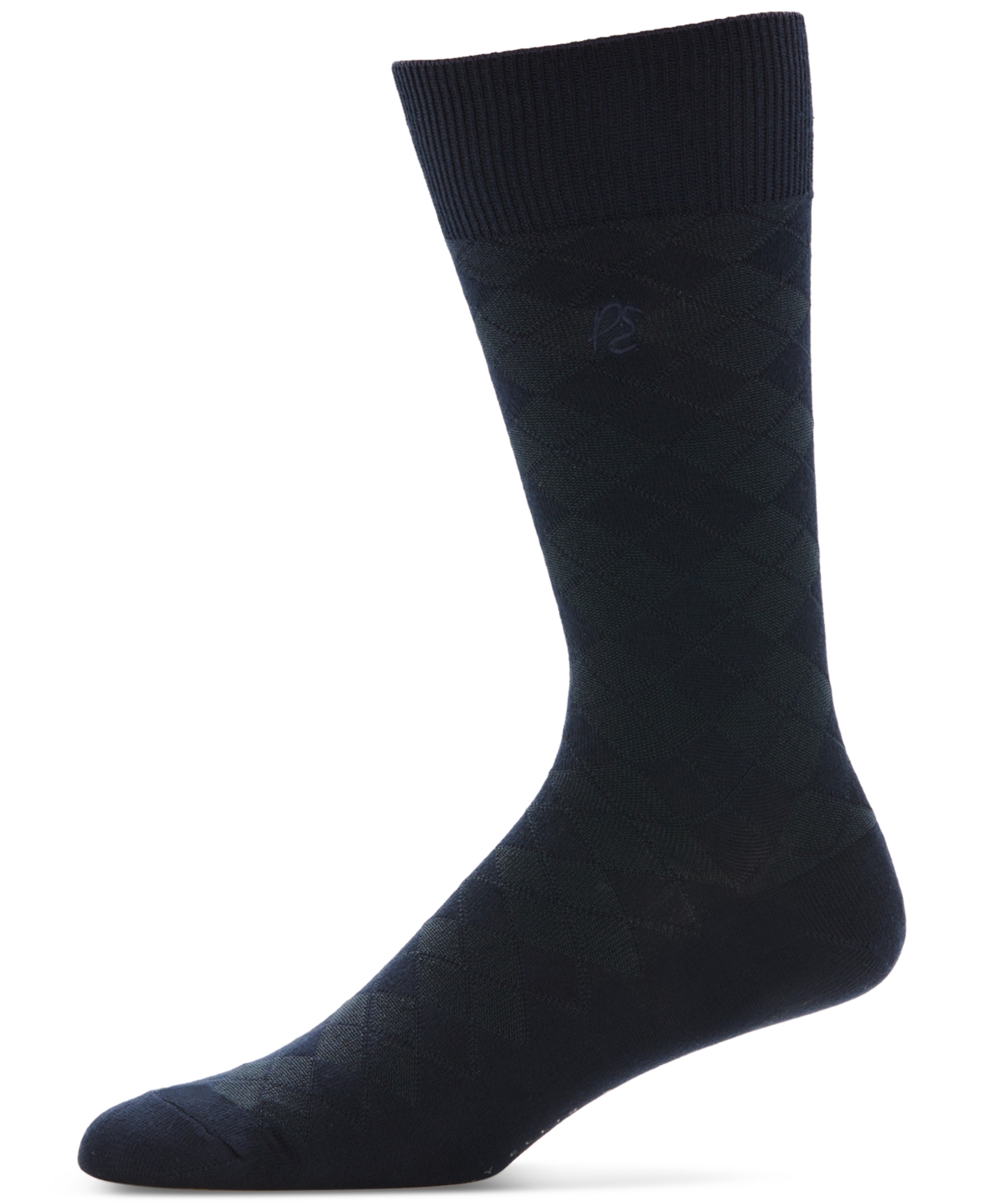 Perry Ellis Men's Socks, Diamond Single Pack - Navy