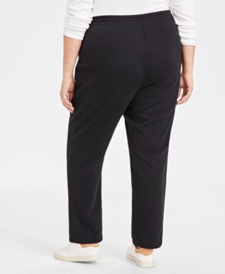 Women's Mid-Rise Drawstring-Waist Fleece Pant, Created for Macy's