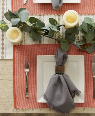 Wood Band Napkin Ring Set of 6