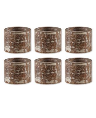 Wood Band Napkin Ring Set of 6