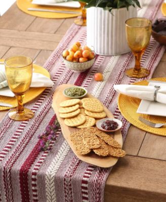 Braided Stripe Table Runner, 15x72 Inches