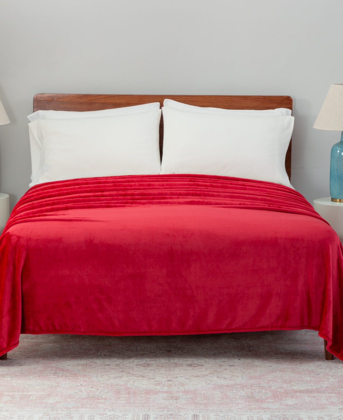 Berkshire Classic Velvety Plush Blanket, Full/queen, Exclusively At Macy's In Deep Redwood
