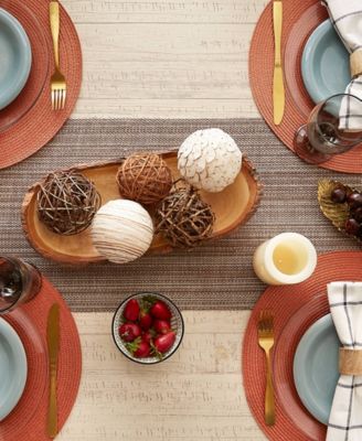 Variegated Fringe Table Runner, 13x72 Inches