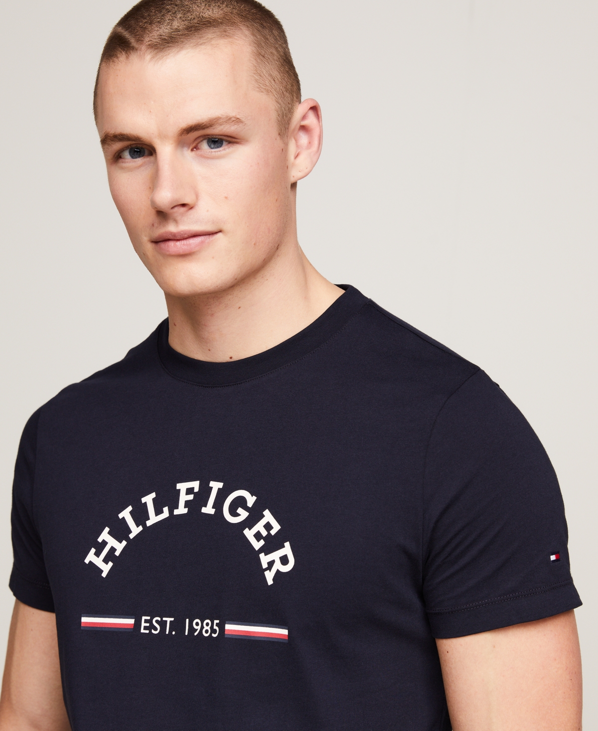 Tommy Hilfiger Men's Slim-Fit Arch Monotype Graphic T-Shirt