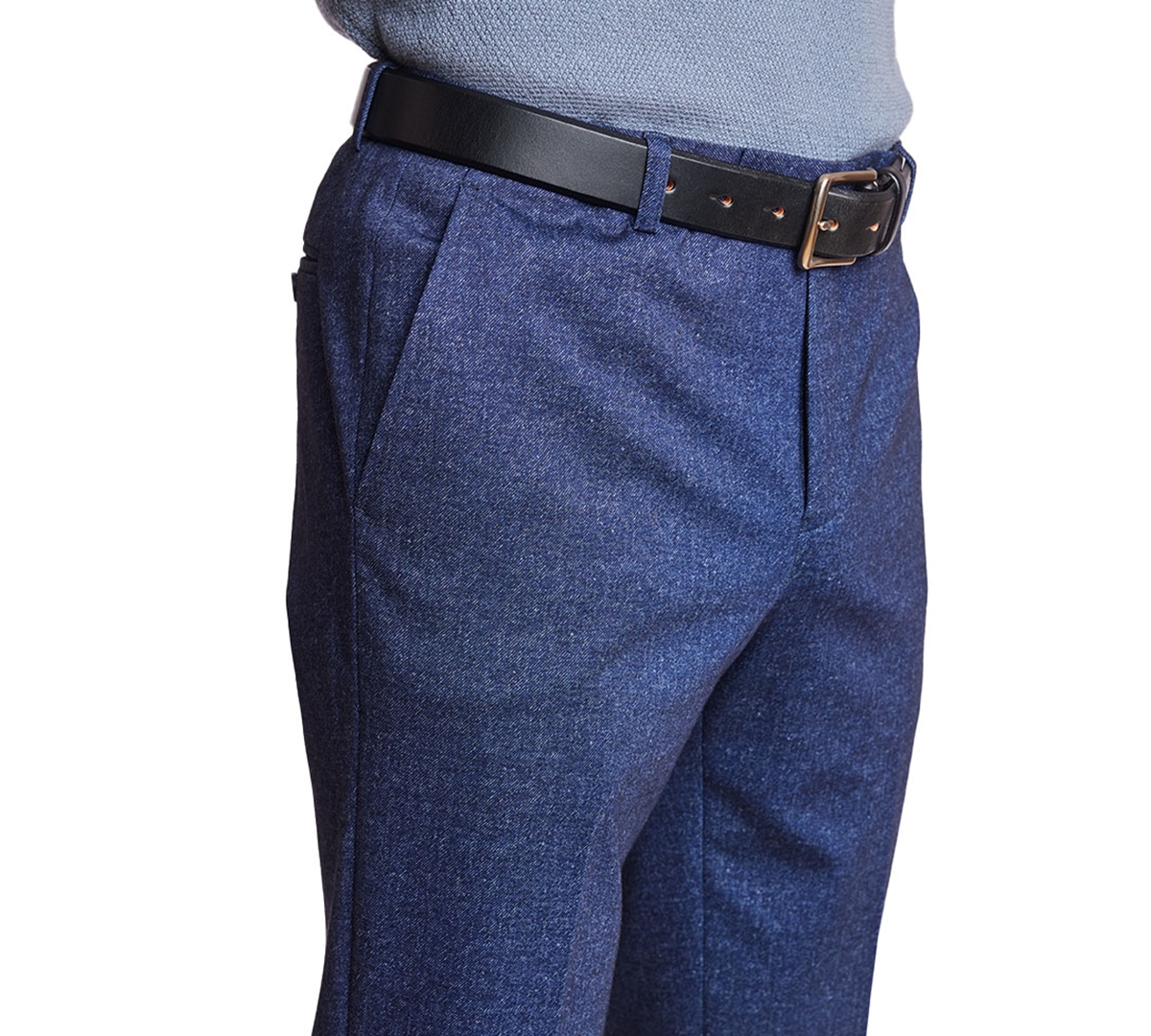 Paisley & Gray Men's Downing Slim Fit Denim Knit Pants In Dk Blu Den