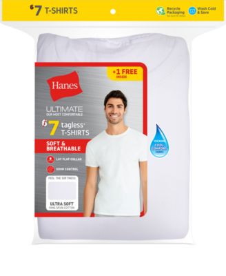 Men's Ultimate 6+1 Bonus-Pk. Moisture-Wicking T-Shirts