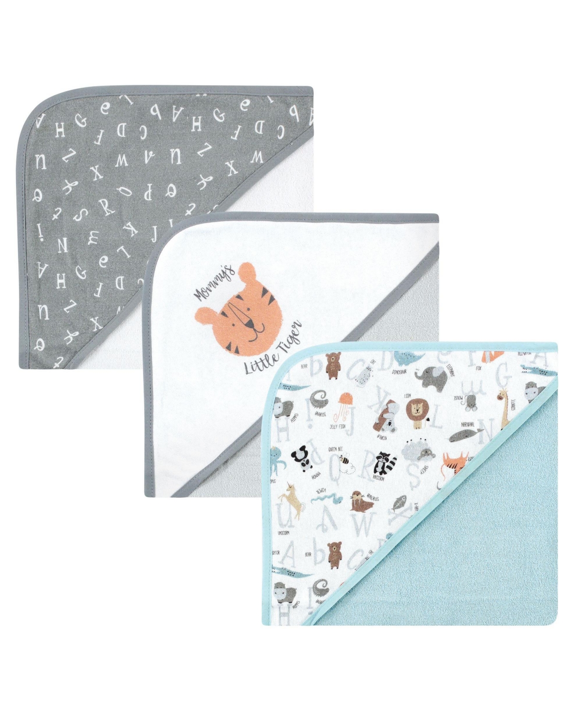 Hudson Baby Unisex Cozy Hooded Cotton-Blend Bath Wraps