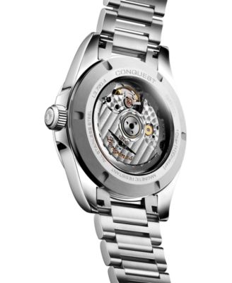 Men's Swiss Automatic Conquest Stainless Steel Bracelet Watch 38mm