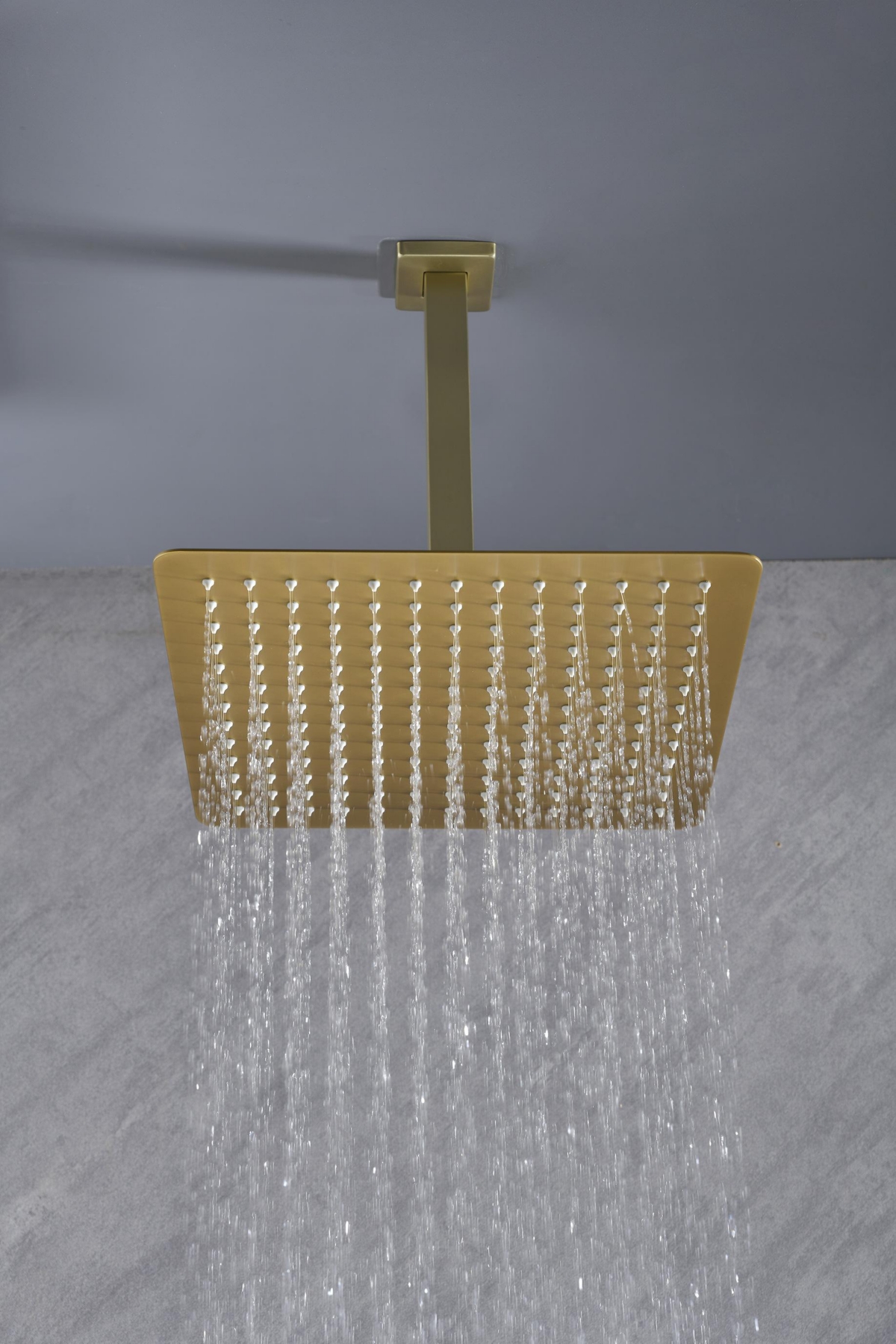 Streamdale Furniture Rain Shower Head High Pressure Rainfall Showerhead Water Saving 0001