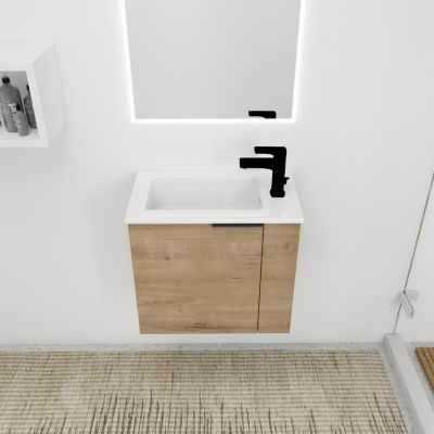  22" Floating Bathroom Vanity with Sink & Soft Close Door