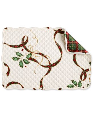 Lenox Holiday Nouveau Quilted Mat Set/4 - Macy's