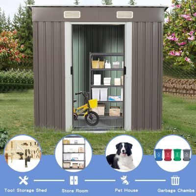 Streamdale 6FT X 4FT Outdoor Metal Storage Shed